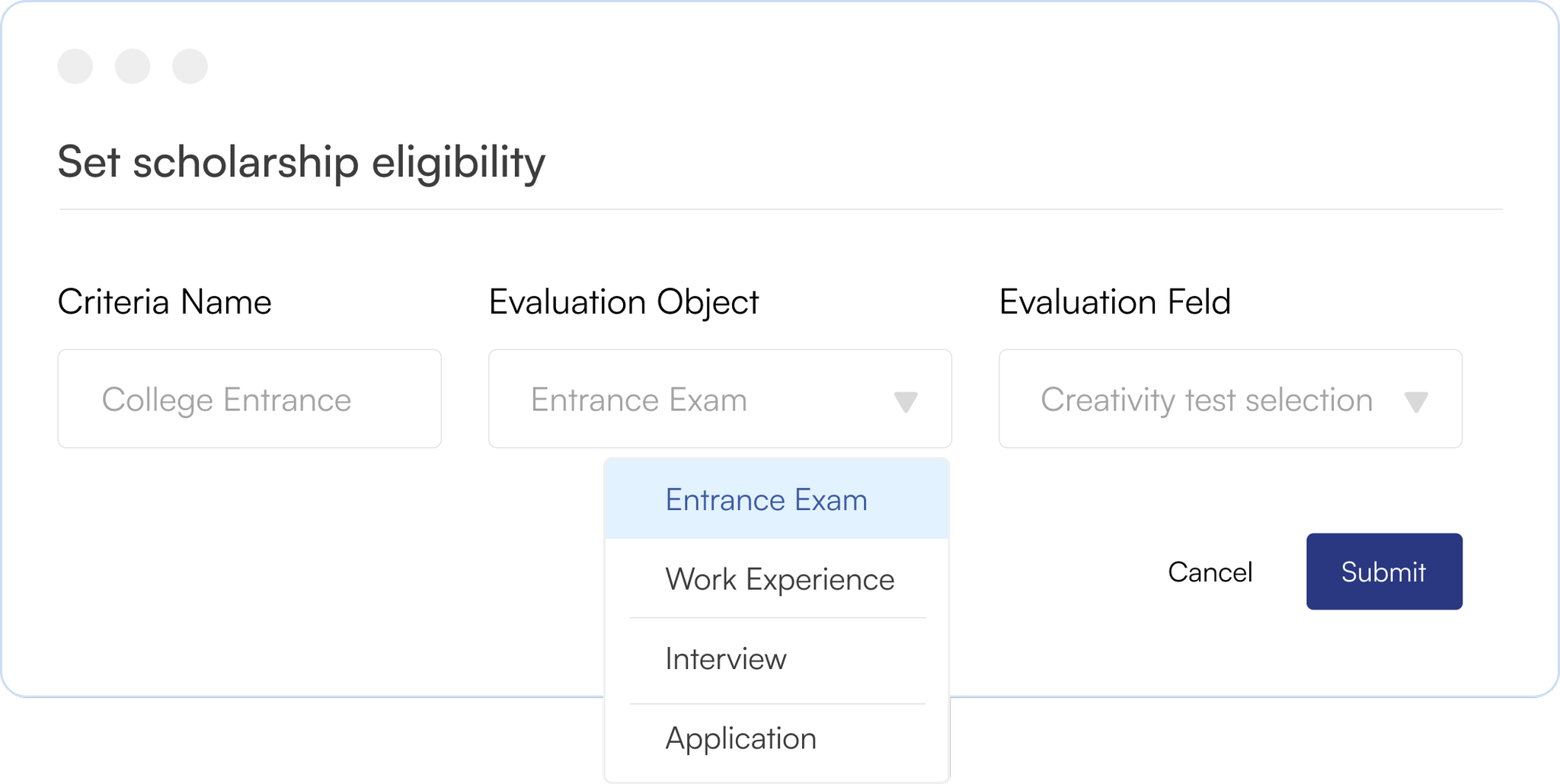 Scholarship Eligibility Criteria